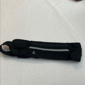 Black Belt Bag with Reflective Stripe